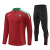 Portugali Training Huppari 2024-25 Neljännes Zip Punainen - Lasten